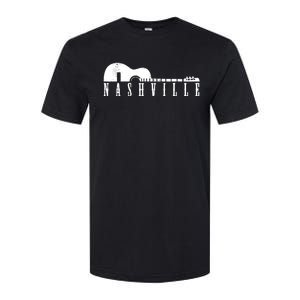 Nashville Skyline Tennessee Country Music Guitar Player Softstyle CVC T-Shirt