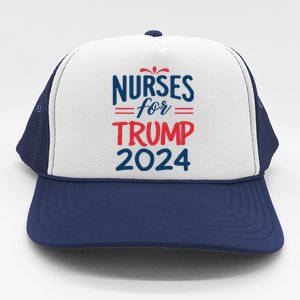 Nurses Support Trump 2024 Reelection Nurses For Trump 2024 Trucker Hat