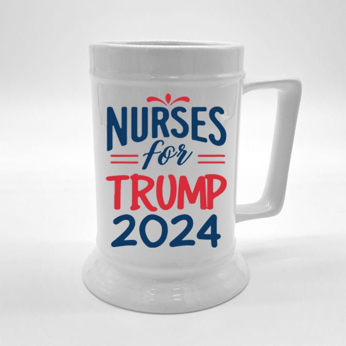 Nurses Support Trump 2024 Reelection Nurses For Trump 2024 Beer Stein