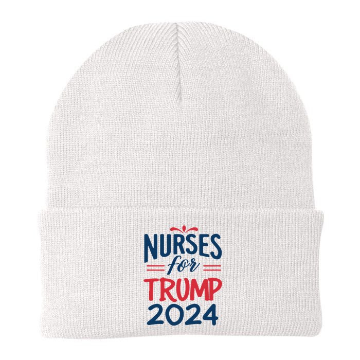 Nurses Support Trump 2024 Reelection Nurses For Trump 2024 Knit Cap Winter Beanie