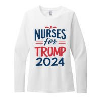 Nurses Support Trump 2024 Reelection Nurses For Trump 2024 Womens CVC Long Sleeve Shirt