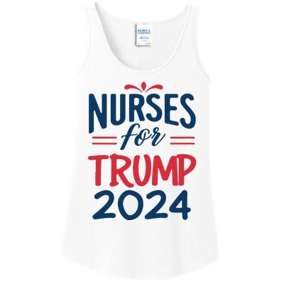 Nurses Support Trump 2024 Reelection Nurses For Trump 2024 Ladies Essential Tank