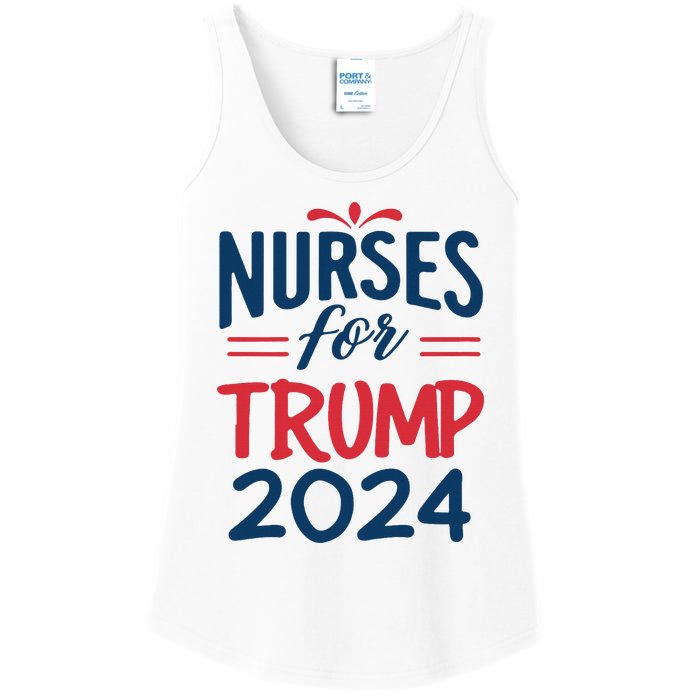 Nurses Support Trump 2024 Reelection Nurses For Trump 2024 Ladies Essential Tank