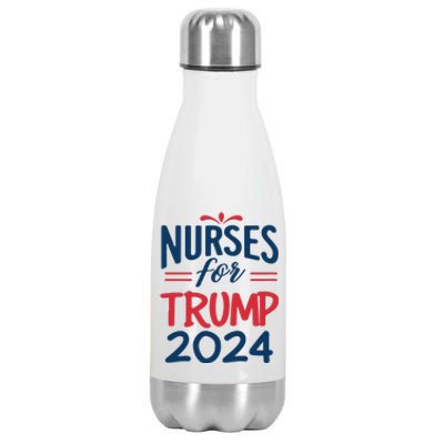 Nurses Support Trump 2024 Reelection Nurses For Trump 2024 Stainless Steel Insulated Water Bottle