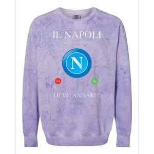 Napoli Soccer Team Is Calling Funny Phone Call Screen Team Colorblast Crewneck Sweatshirt