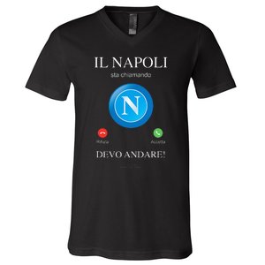 Napoli Soccer Team Is Calling Funny Phone Call Screen Team V-Neck T-Shirt