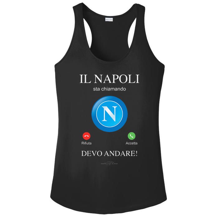 Napoli Soccer Team Is Calling Funny Phone Call Screen Team Ladies PosiCharge Competitor Racerback Tank