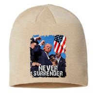 Never Surrender Trump Rushed Offstage With Blood Shooting Sustainable Beanie