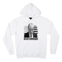 Never Surrender Trump Mug Shot 2024 Hoodie