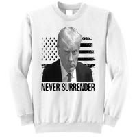 Never Surrender Trump Mug Shot 2024 Sweatshirt