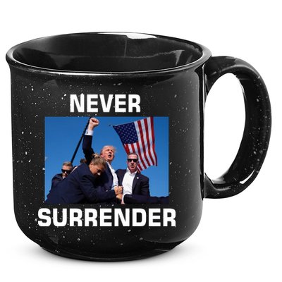 Never Surrender Trump Pennsylvania Rally 15oz Campfire Ceramic Mug