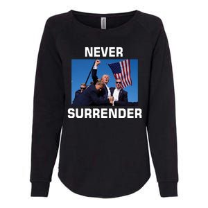 Never Surrender Trump Pennsylvania Rally Womens California Wash Sweatshirt