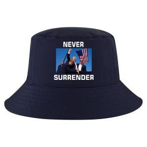 Never Surrender Trump Pennsylvania Rally Cool Comfort Performance Bucket Hat