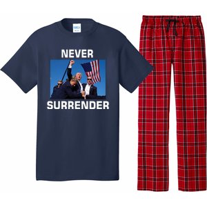 Never Surrender Trump Pennsylvania Rally Pajama Set