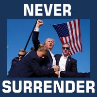Never Surrender Trump Pennsylvania Rally Flatbill Hat