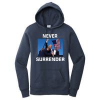 Never Surrender Trump Pennsylvania Rally Women's Pullover Hoodie