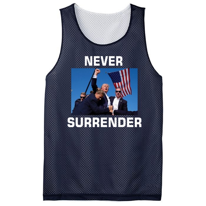 Never Surrender Trump Pennsylvania Rally Mesh Reversible Basketball Jersey Tank