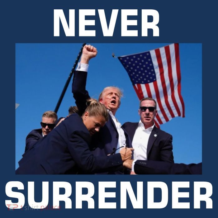 Never Surrender Trump Pennsylvania Rally Premium T-Shirt