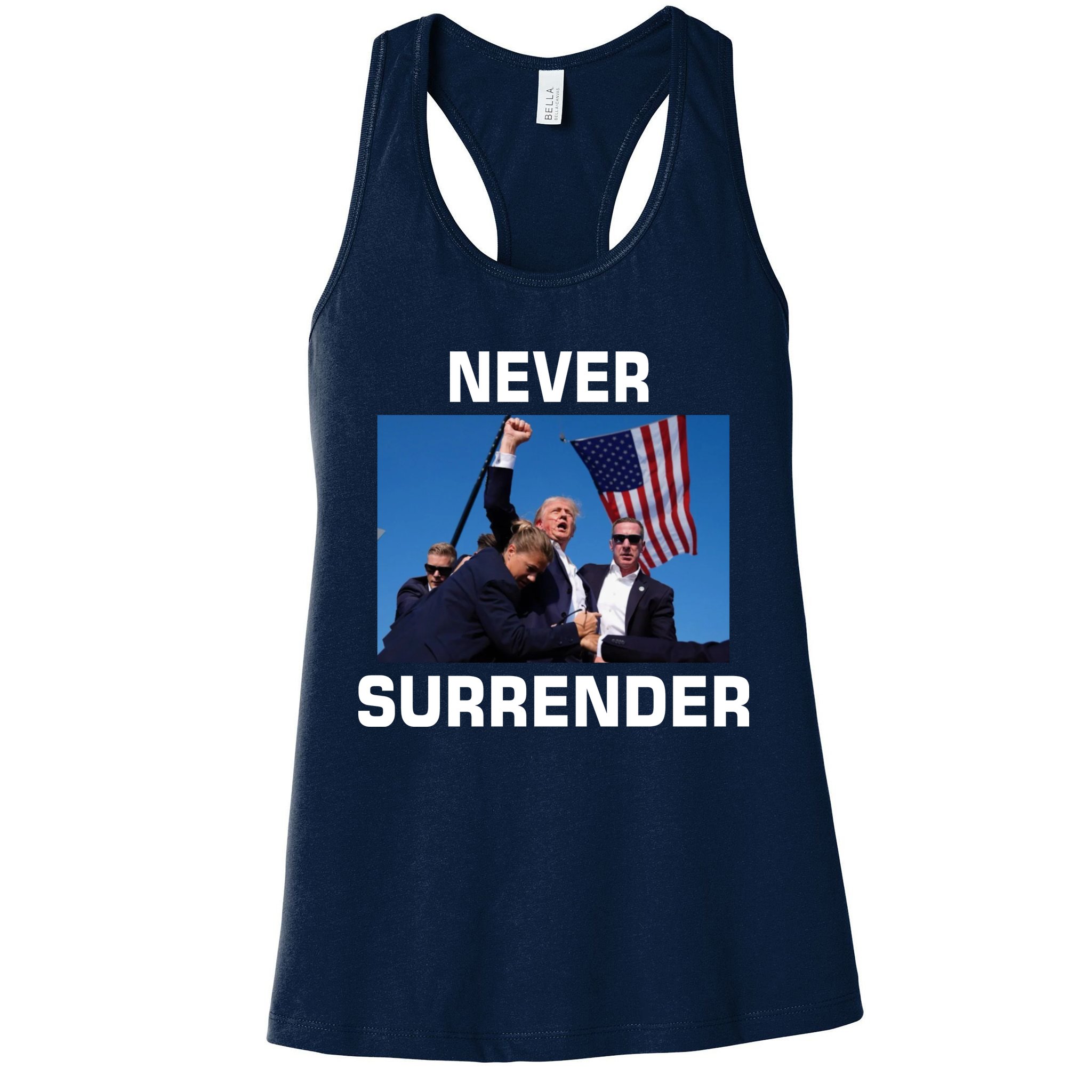 Never Surrender Trump Pennsylvania Rally Womens Tank Top