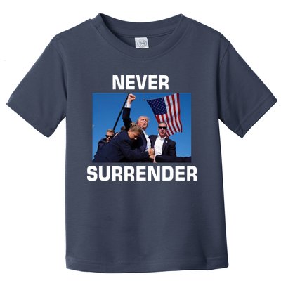 Never Surrender Trump Pennsylvania Rally Toddler T-Shirt