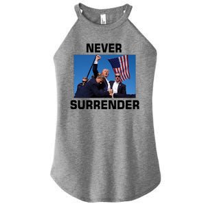 Never Surrender Trump Pennsylvania Rally Women's Perfect Tri Rocker Tank