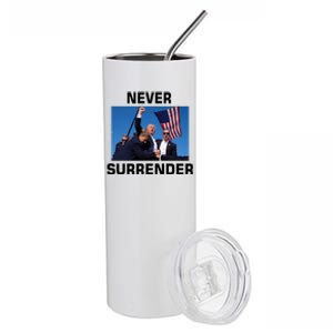 Never Surrender Trump Pennsylvania Rally Stainless Steel Tumbler