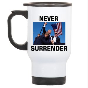 Never Surrender Trump Pennsylvania Rally Stainless Steel Travel Mug