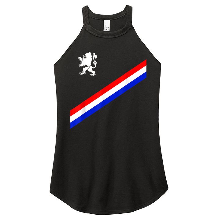 Netherlands Soccer Team Dutch Flag Jersey Football Fans Women's Perfect Tri Rocker Tank