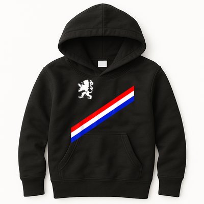 Netherlands Soccer Team Dutch Flag Jersey Football Fans Kids Hoodie