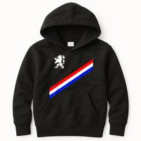 Netherlands Soccer Team Dutch Flag Jersey Football Fans Kids Hoodie