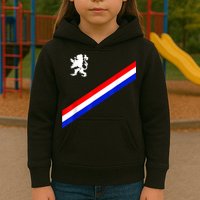 Netherlands Soccer Team Dutch Flag Jersey Football Fans Kids Hoodie