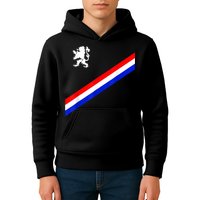 Netherlands Soccer Team Dutch Flag Jersey Football Fans Kids Hoodie
