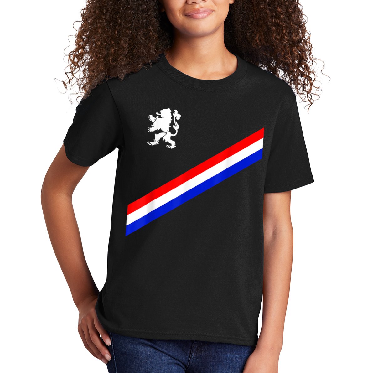 Netherlands Soccer Team Dutch Flag Jersey Football Fans Kids T-Shirt