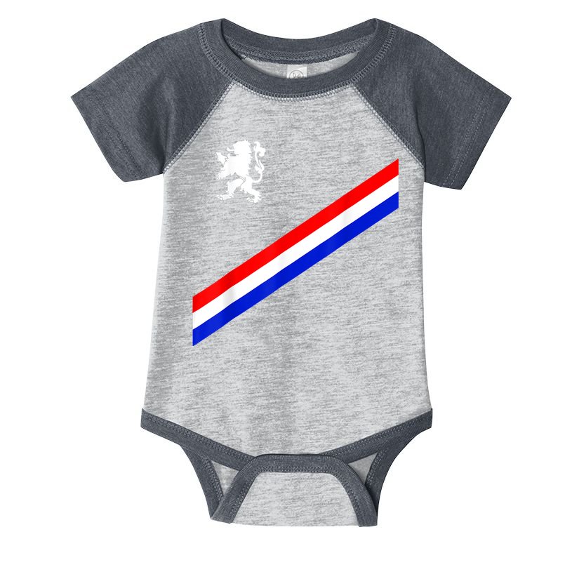 Netherlands Soccer Team Dutch Flag Jersey Football Fans Infant Baby Jersey Bodysuit