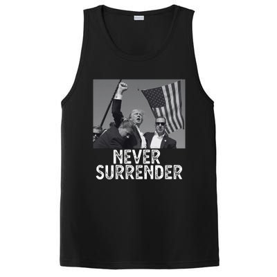 Never Surrender Trump Statement Shooting Pray For Trump PosiCharge Competitor Tank