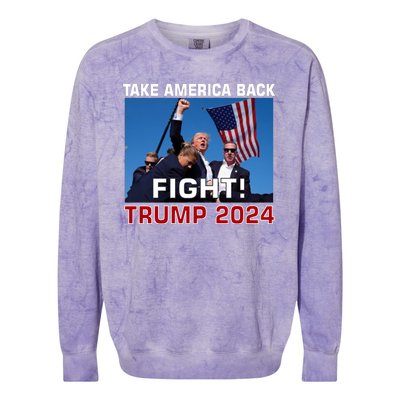 Never Surrender Trump Pennsylvania Rally Colorblast Crewneck Sweatshirt