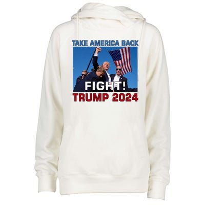 Never Surrender Trump Pennsylvania Rally Womens Funnel Neck Pullover Hood