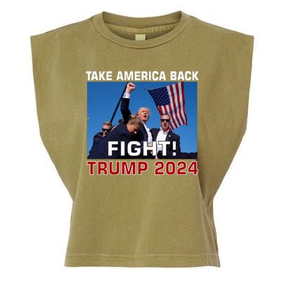 Never Surrender Trump Pennsylvania Rally Garment-Dyed Women's Muscle Tee