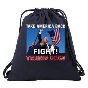 Never Surrender Trump Pennsylvania Rally Drawstring Bag