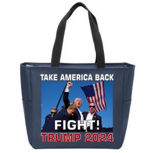 Never Surrender Trump Pennsylvania Rally Zip Tote Bag