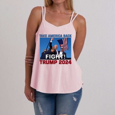 Never Surrender Trump Pennsylvania Rally Women's Strappy Tank