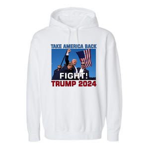 Never Surrender Trump Pennsylvania Rally Garment-Dyed Fleece Hoodie