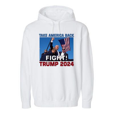 Never Surrender Trump Pennsylvania Rally Garment-Dyed Fleece Hoodie