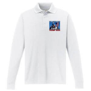 Never Surrender Trump Pennsylvania Rally Performance Long Sleeve Polo