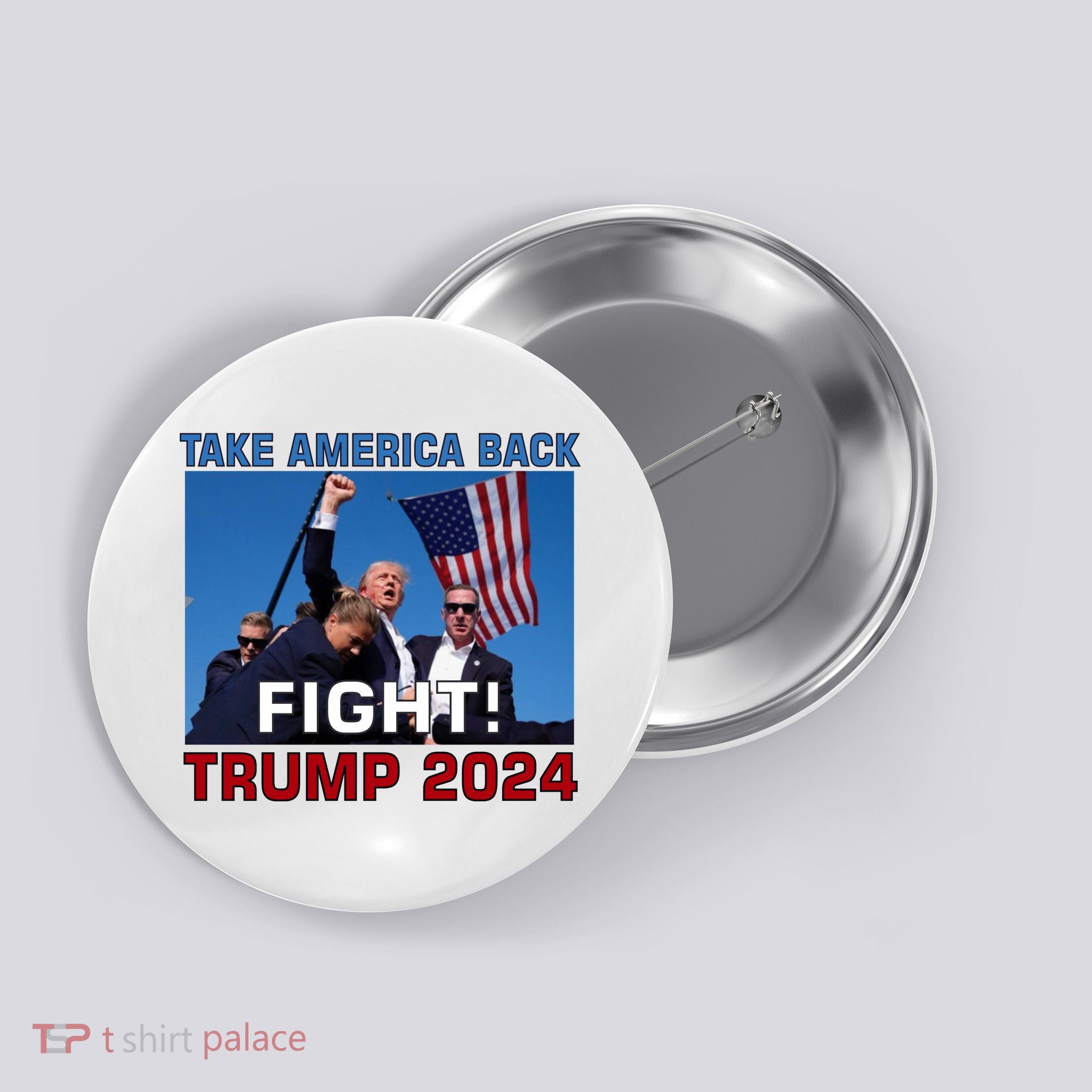 Never Surrender Trump Pennsylvania Rally Button