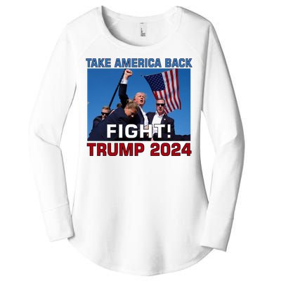 Never Surrender Trump Pennsylvania Rally Women's Perfect Tri Tunic Long Sleeve Shirt