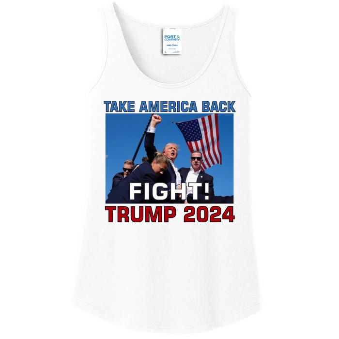 Never Surrender Trump Pennsylvania Rally Ladies Essential Tank