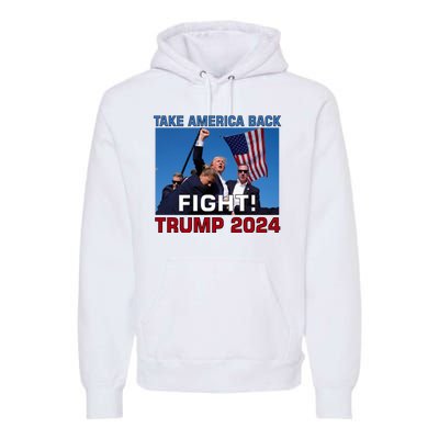 Never Surrender Trump Pennsylvania Rally Premium Hoodie