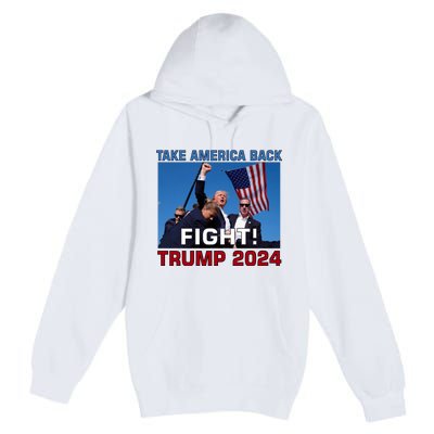 Never Surrender Trump Pennsylvania Rally Premium Pullover Hoodie