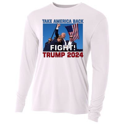 Never Surrender Trump Pennsylvania Rally Cooling Performance Long Sleeve Crew